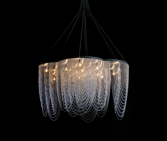 dizajn lámp vŕbový luster ružový zavesený