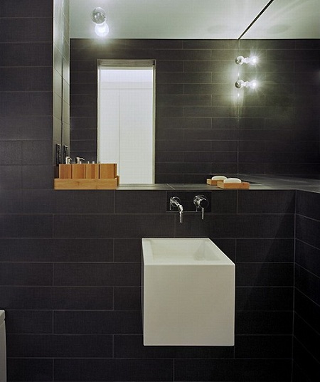 čierna-kúpeľňa-dizajn-biela-umývadlo