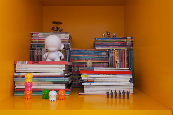 kiderzimmer žltý biely dizajnový byt od leandro garcia