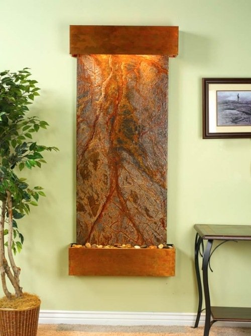 Vnútorný vodný múr medený rustikálny dizajn Vnútri vodná stena-medená rustikálna