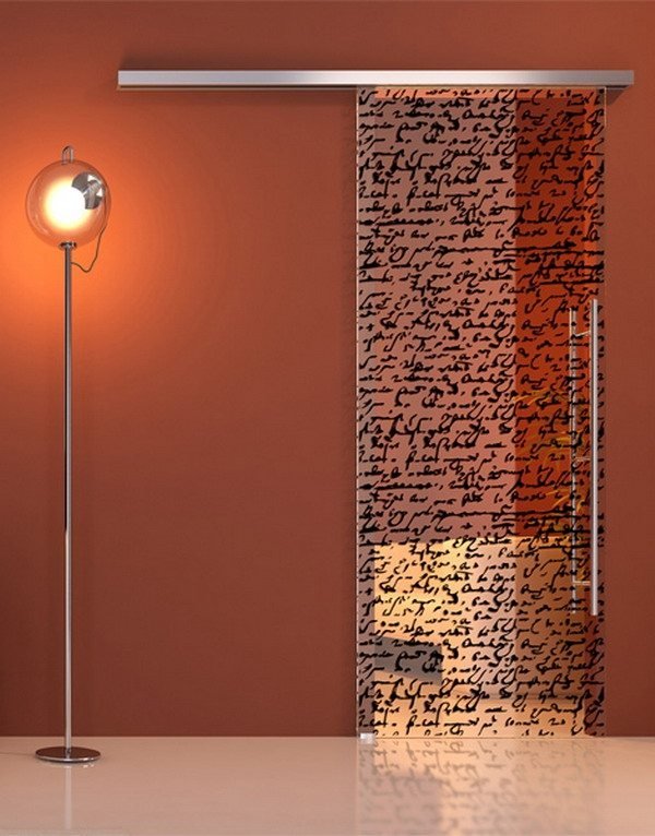 Moderný dizajn posuvných dverí OTC kvetinové motívy