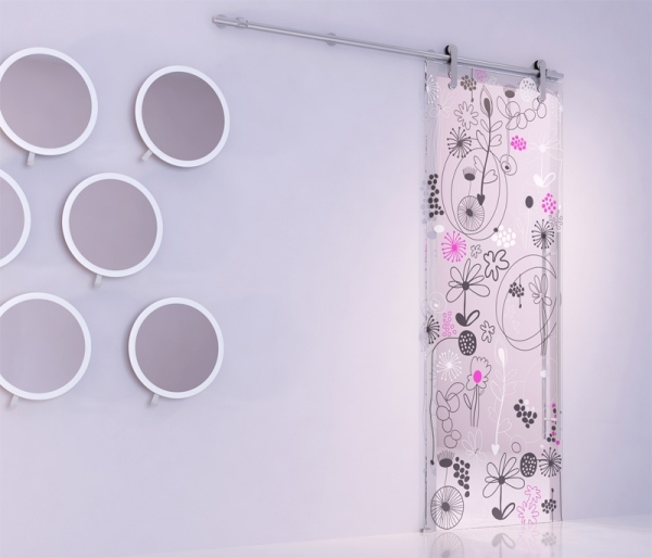 Nápady na posuvné dvere do dievčenskej izby svetlo ružové