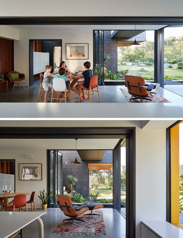 interiérový dizajn-otvorený-obývací priestor-patio-skladacie-dvere