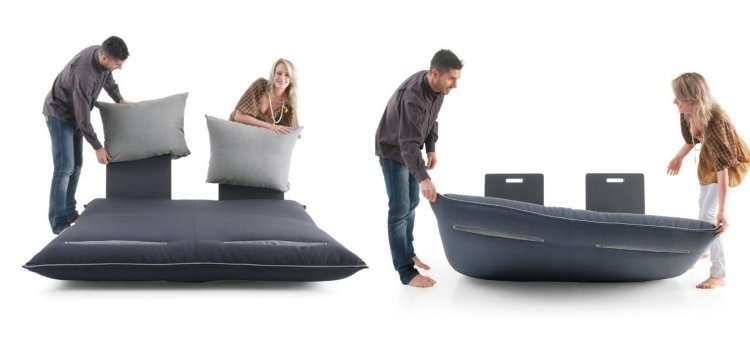 Operadlá zostávajú pevné, matrac je stabilný a pohodlný rozkladacia pohovka-sivá-chama-posteľ-funkcia-výsuvná-funkčná-praktická