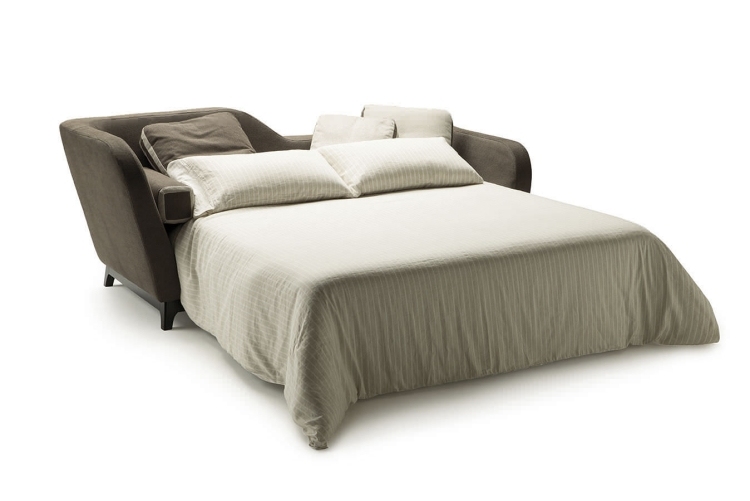 Jeremie - denná posteľ alebo výsuvná manželská posteľ rozkladacia pohovka-sivá-JEREMIE-Eric Berthes-posteľ-pohovka-čalúnenie-vankúš-perina