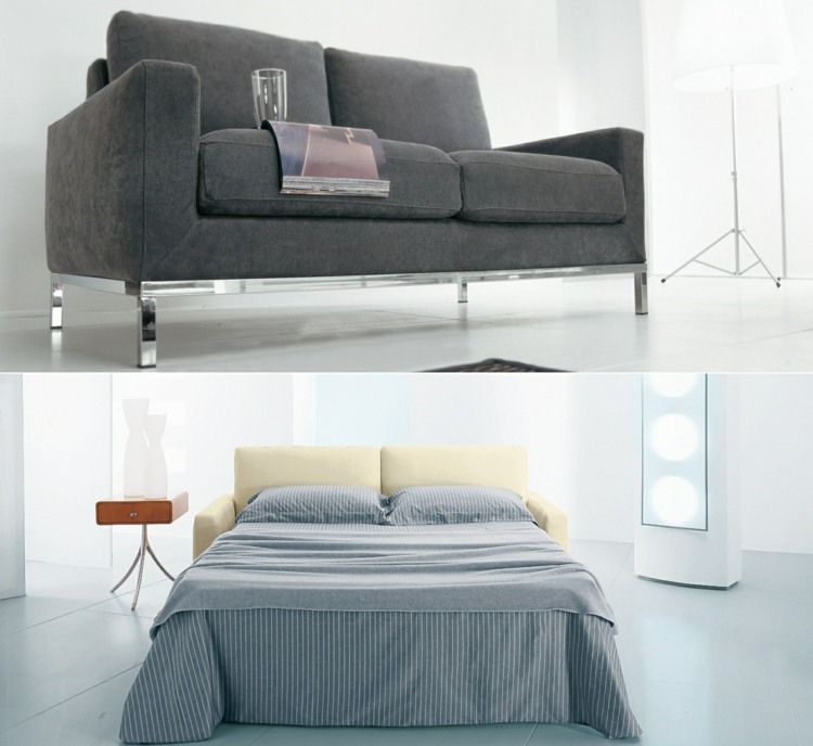 Rozkladacie pohovky malá obývačka na spanie spojka látkové čalúnenie