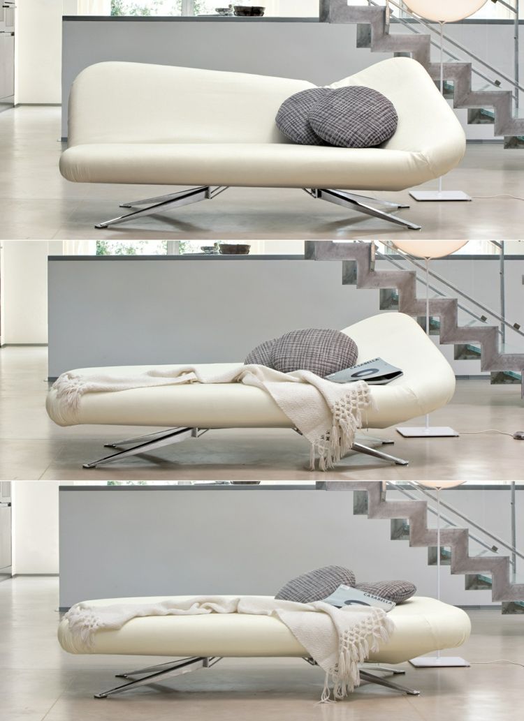 Rozkladacie pohovky, malá obývačka, rozkladacia pohovka v bielej farbe