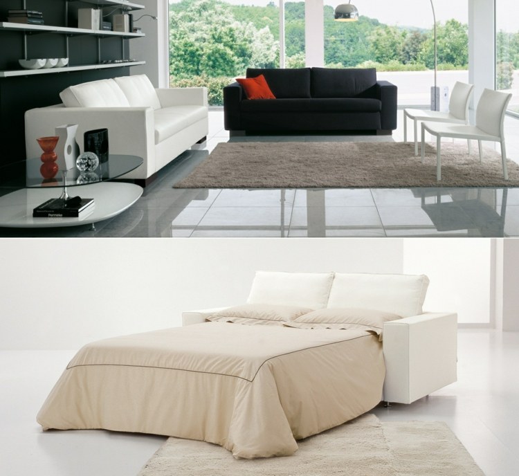 Rozkladacie pohovky, malé obývačky, nápady do obývačky, priestorovo úsporné zariadenie