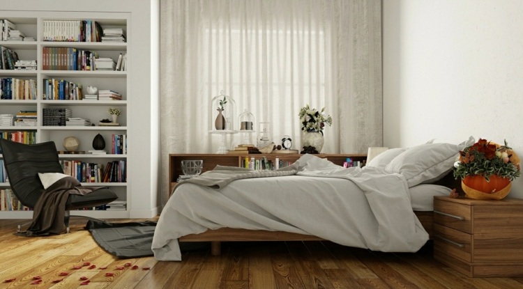 Textilné koberce do spálne pre kreslo - nápady