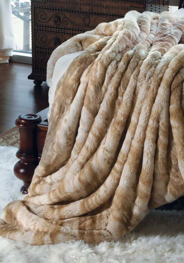 útulný prehoz na posteľ s jemným pocitom útulná spálňa z prikrývky z umelej kožušiny