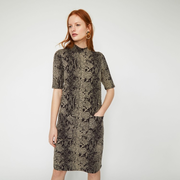 Šaty s hadím vzorom módne trendy nápady dámskeho oblečenia