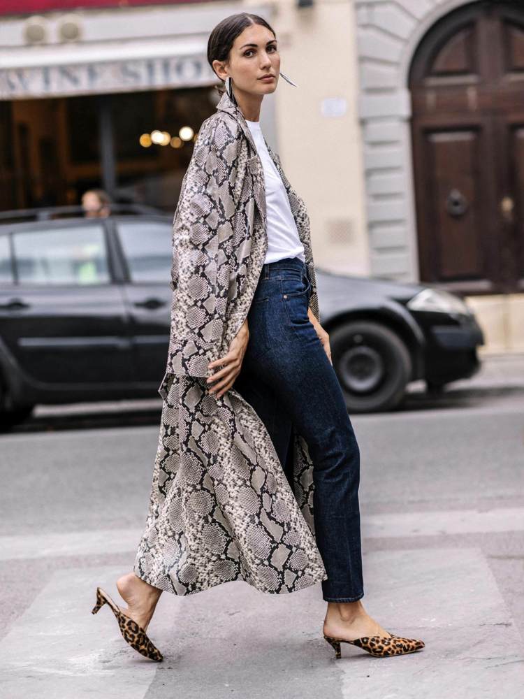 Topy so vzorom hada Bundy Kabáty Kombinujte oblečenie