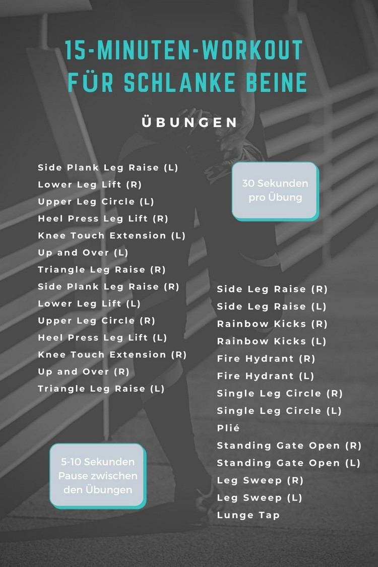 Cvičebný plán na štíhle nohy