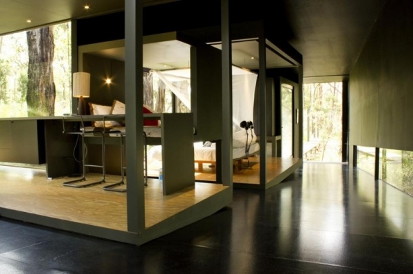 moderný dizajn domu minimalistický v prírode