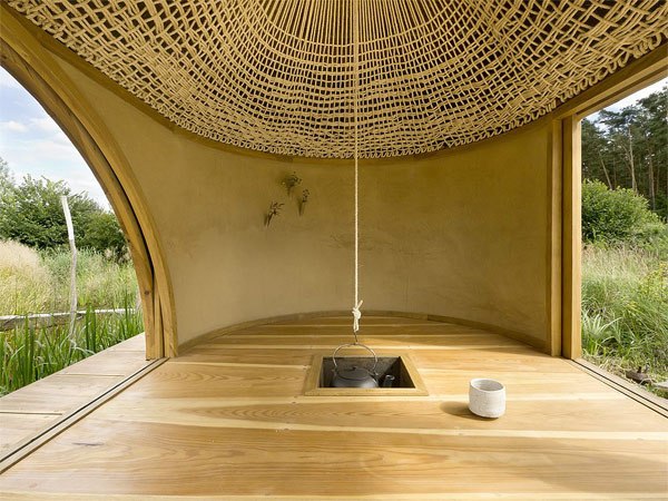 dizajn čajového domu v japonskom štýle interiérovej dekorácie