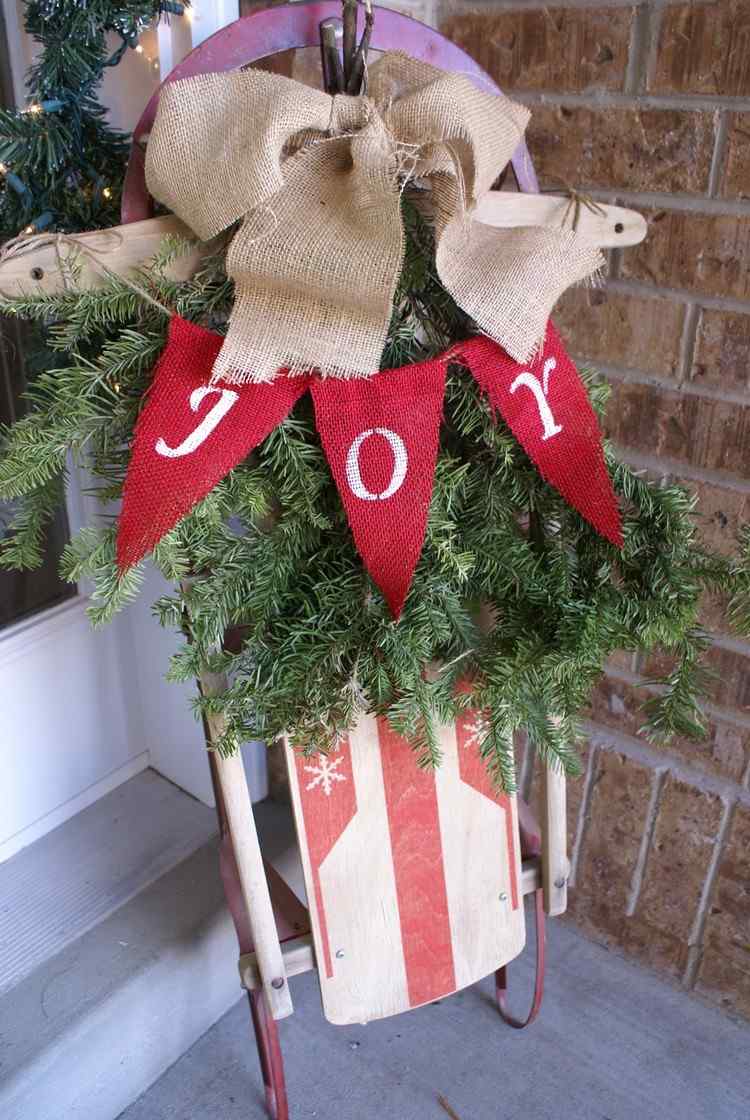 sane vianočné dekorácie jutová stuha jedľová zelená