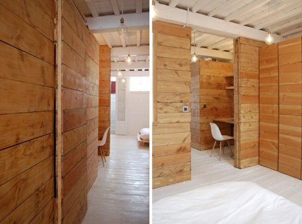 Interiér spálne s dizajnom pracovného stola