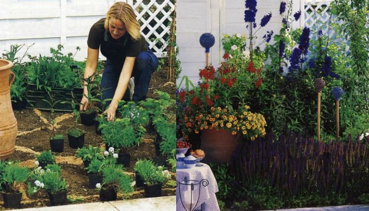 záhony-kladenie-kobercov-postelí-vidieckych-záhradných-bujných-zelených-tipov