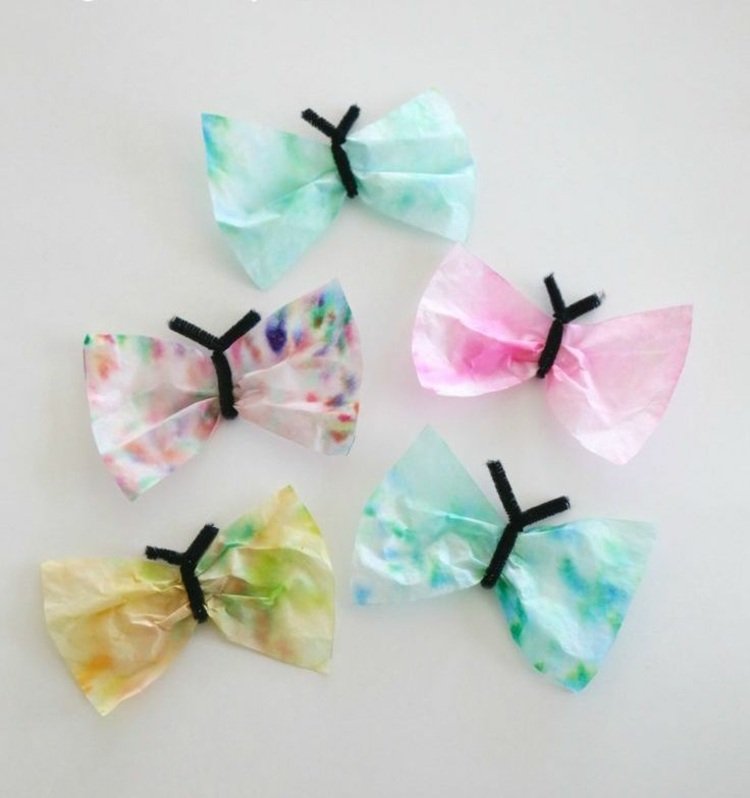 motýle-drotár-deti-káva-filter-filter-dvere-akvarel-ľahké