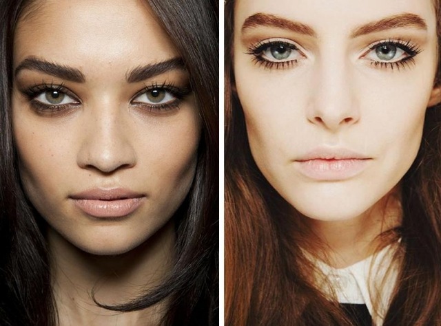 prírodne vyzerajúci vzhľad-očný make-up-hnedé-očné tiene