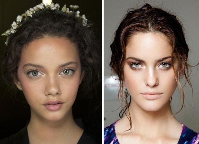 Hnedé tóny-nahý-make-up-ušľachtilý-prírodný-rohové-trblietky