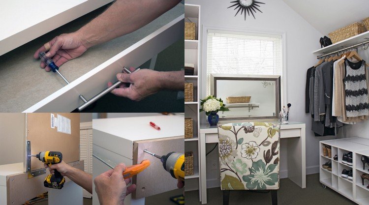 Nápady na make-up stolík pre domácich majstrov, ľahký kútik pri líčení v spálni, tipy