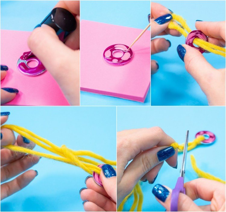 šperky pre deti majstrovanie návod na pranie farbenie pletacích priadzí