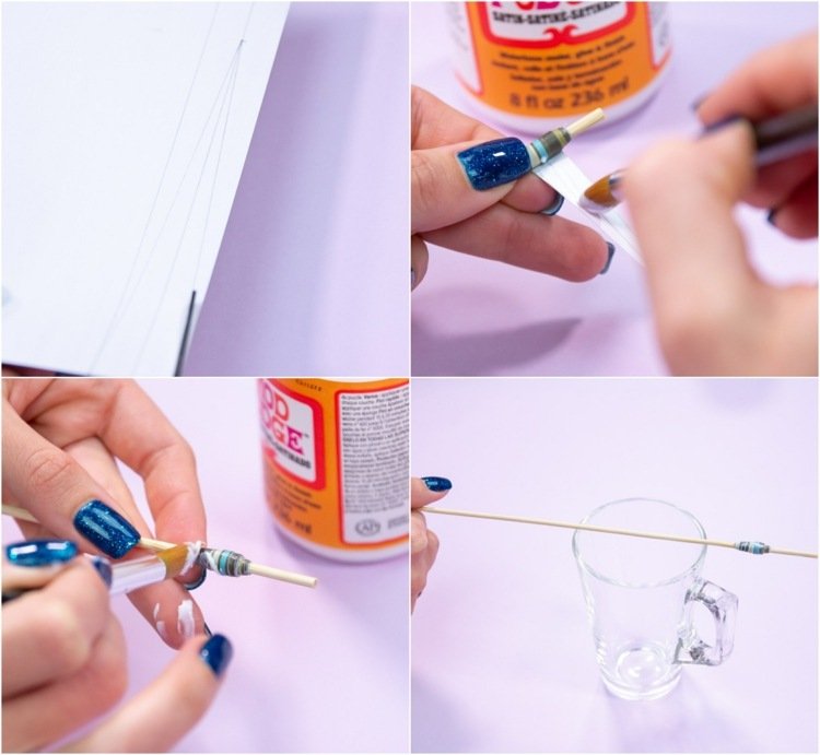 drotársky papierový korálkový návod nakreslite trojuholníkový vystrihnutý kotúčové lepidlo