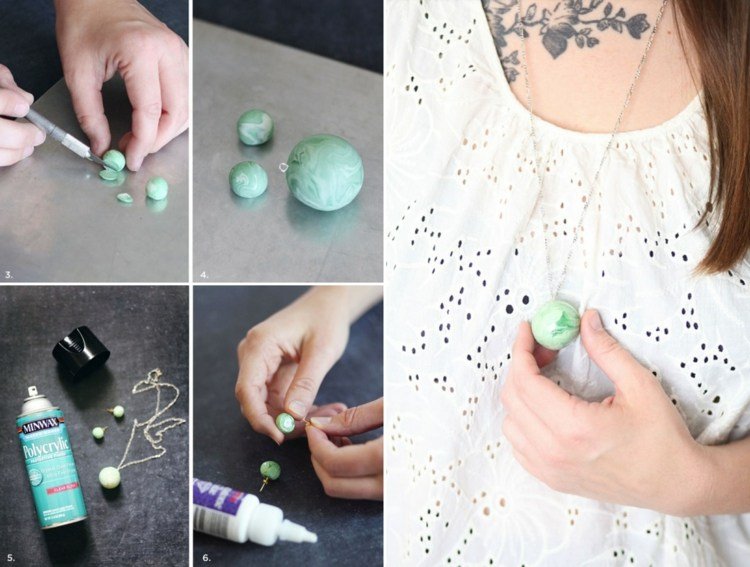 Vyrobte si vlastné šperky z modelovacej hmoty s návodom