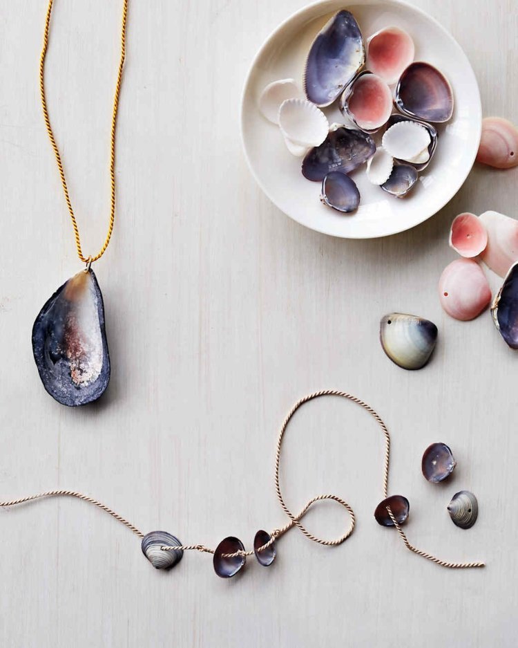 Vyrobte si šperky sami pomocou mušlí ako nápad pre začiatočníkov