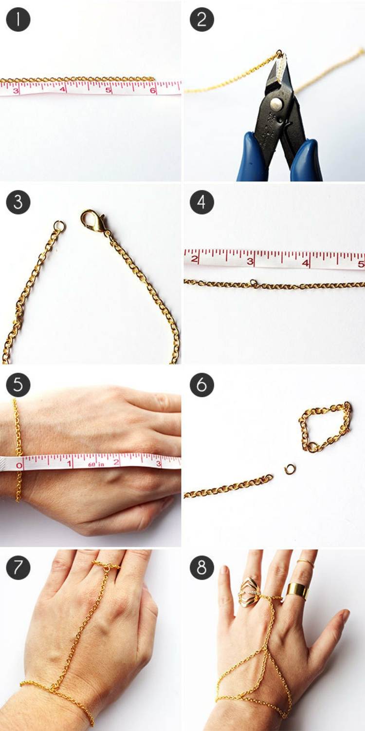 vyrobte si peknú ručnú reťaz podľa pokynov