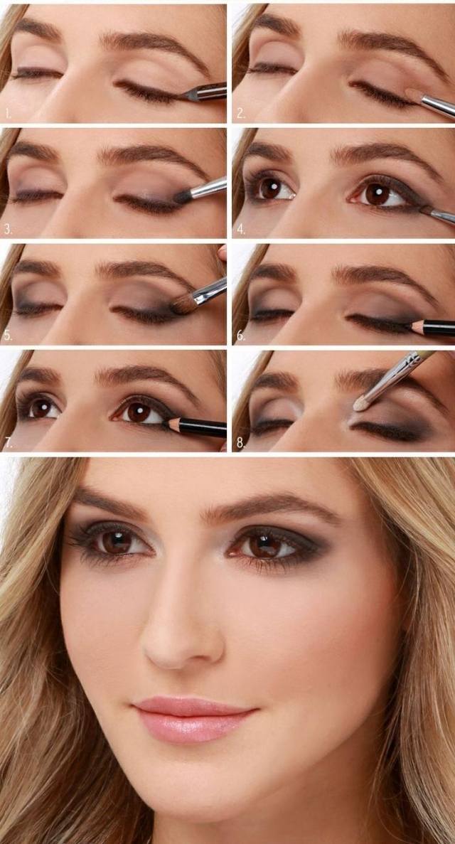make-up oči napodobňujú obrázky hnedé oči Make-up-eyes-imitate-images-hnedé oči