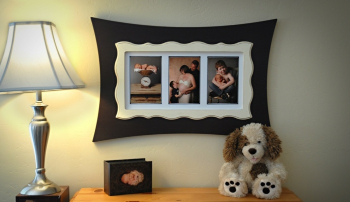 čierny rám obrazu pre rodinné šťastie krásne moderné obrazové rámy