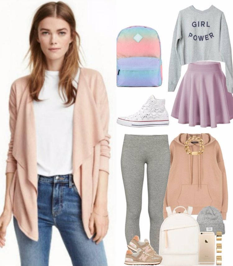 krásne-jesenné-outfity-tínedžerské-dievčatá-pastelové-farby-detská modrá-jemná ružová