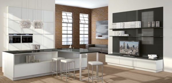 Minimalistická sklenená tyčinka Pronorm do kuchyne minimalistická kuchynská sklenená lišta Pronorm