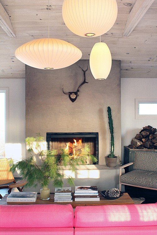 papierové lampy obývačka rôzne tvary papierové žiarovky-obývačka-rôzne-tvary