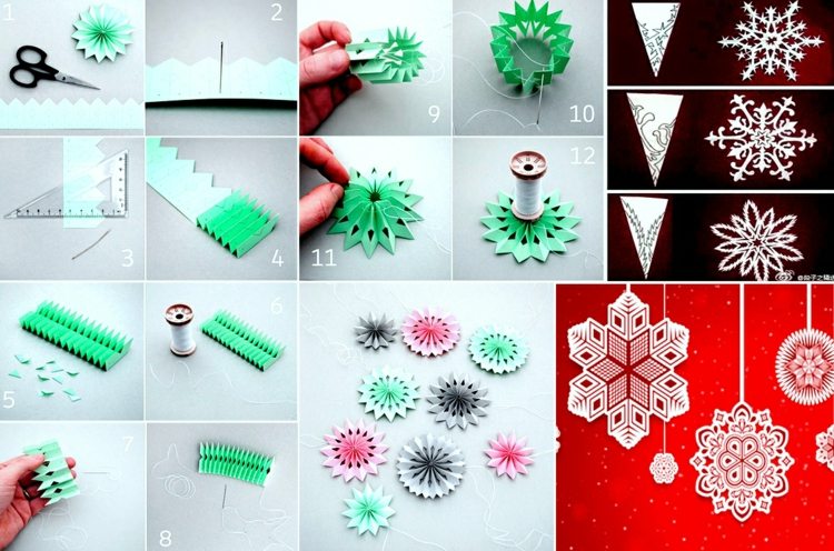 Pomocou týchto pokynov vytvorte zaujímavé figúrky výroba snehových vločiek návod na skladanie dekorácií na rezanie papiera