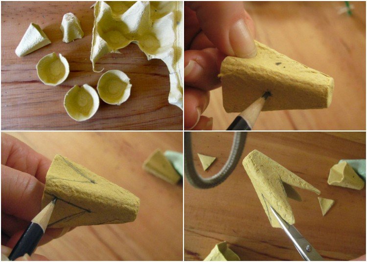 Návod na výrobu snežienky-vajíčko-kartón-kvet