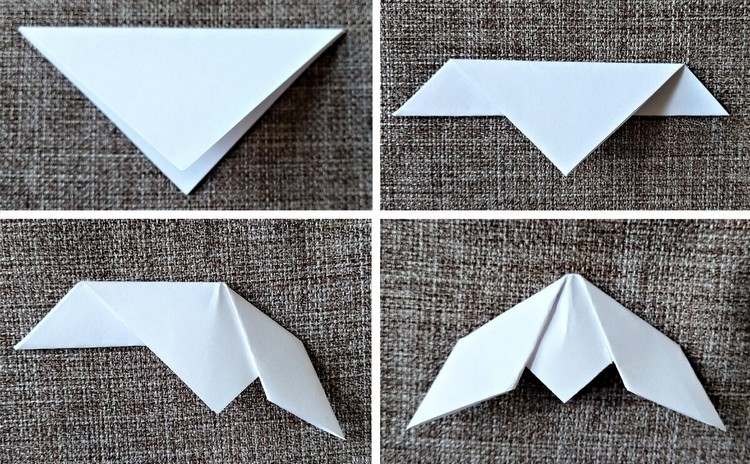 Pokyny k origami snežienke jednoduché