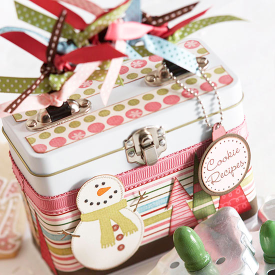 kovová šperkovnica zdobiť nápady snehuliak farby ružová nápady na dekoráciu šperkovnice snehuliak drotár teplé farby