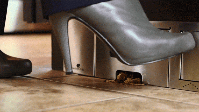 Špina rýchlo zmizne Rýchle čistenie podláh z nehrdzavejúcej ocele-vysávač-tlačidlo-sweepovac