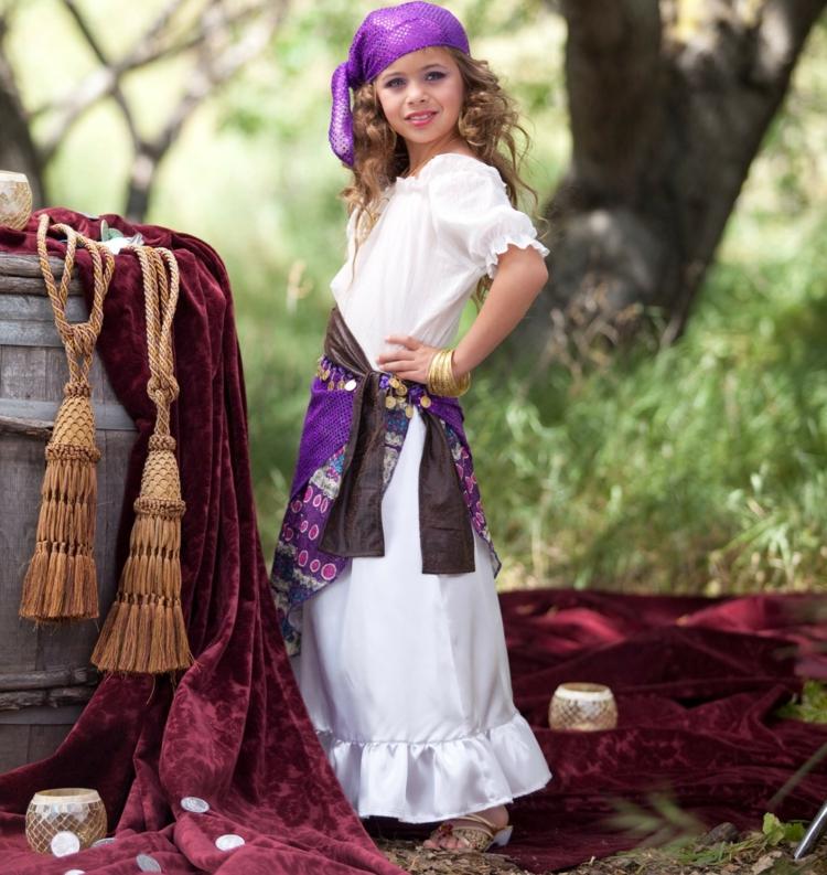 urobte si halloweenske kostýmy sami cigánsky šatkový šperk