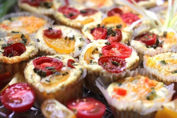 malé frittata muffiny so zeleninou