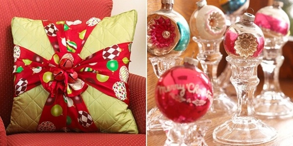 rýchle vianočné dekoračné vankúše baliace sviečky vianočné dekorácie na poslednú chvíľu vianočné dekoračné vankúše