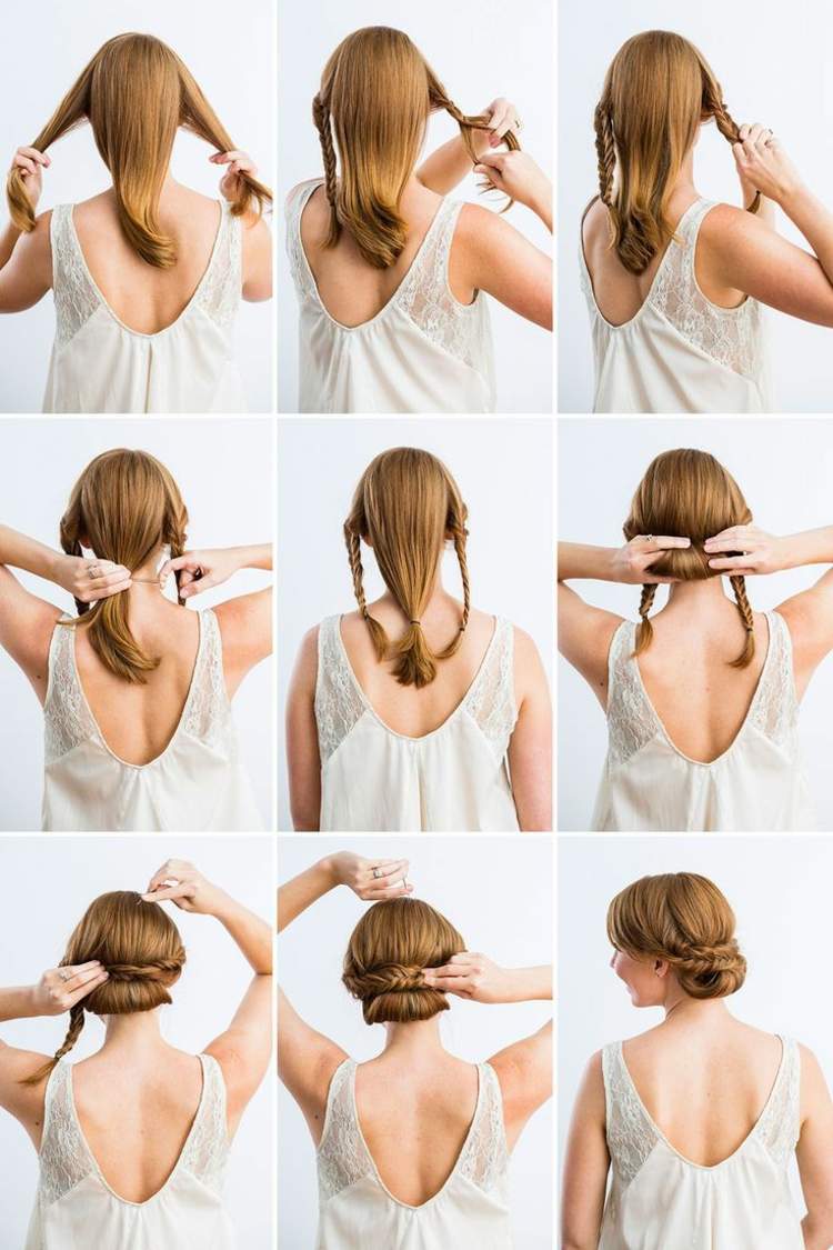 Jednoduché a elegantné updo, ktoré sa dá urobiť rýchlo dámy updo nápad ľahký návod kutilstvo