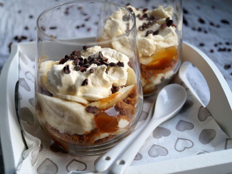 Banánová zmrzlina Banánovo -karamelová krémová sušienka Jamie Oliver