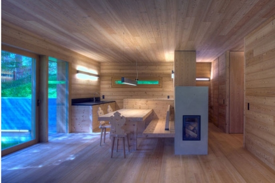 dizajnový krb moderný jednoduchý diskrétny nábytok