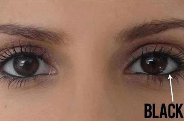 Tipy a triky - čierny kaleráb oči zmenší kozmetické tipy a triky očná linka kajal biela