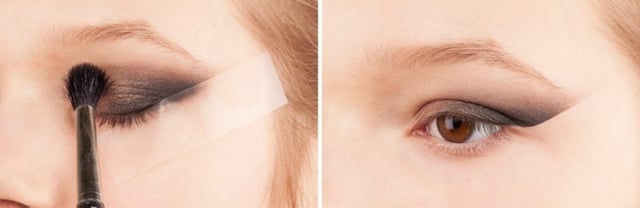 ... vďaka páske ako triku perfektné očné linky lepiaca páska nástroje make-up kajal