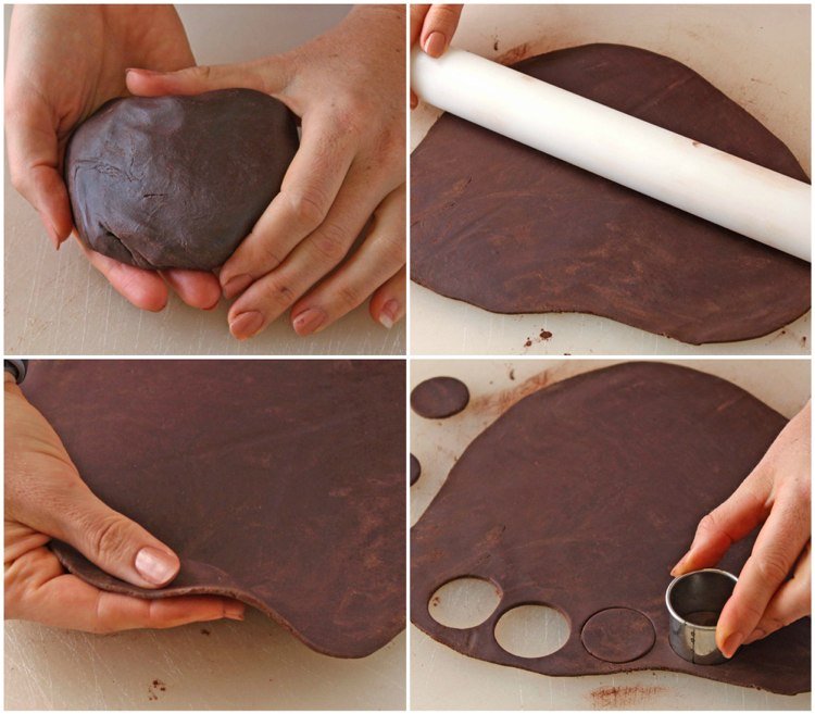 Domáca čokoládová dekorácia Vykrajujte ružičky